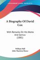 A Biography Of David Cox, Hall William