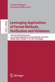 Leveraging Applications of Formal Methods, Verification and Validation, 