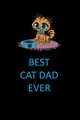 Best Cat Dad Ever Blank Lined Journal Notebook, Creations Joyful