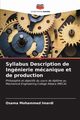 Syllabus Description de Ingnierie mcanique et de production, lmardi Osama Mohammed