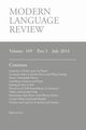 Modern Language Review (109, 