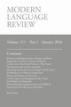 Modern Language Review (111, 