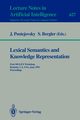 Lexical Semantics and Knowledge Representation, 