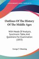 Outlines Of The History Of The Middle Ages, Manning George T.