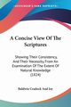 A Concise View Of The Scriptures, Baldwin Cradock And Joy