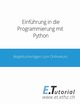 Einfhrung in die Programmierung mit Python, Fssler Lukas
