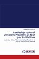 Leadership styles of University Presidents at four year institutions, OGU OP EMMANUEL    N