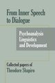 From Inner Speech to Dialogue, Shapiro Theodore