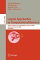 Logical Approaches to Computational Barriers, 