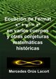 Ecuacin de Fermat en varios cuerpos y otras conjeturas  matemticas histricas, Ors Lacort Mercedes