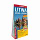 Litwa Wilno Kowno laminowana mapa samochodowa 1:700 000/1:10 000/1:15 000, 