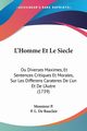 L'Homme Et Le Siecle, Monsieur P.