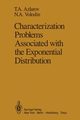Characterization Problems Associated with the Exponential Distribution, Azlarov T. A.