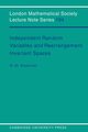 Independent Random Variables and Rearrangement Invariant Spaces, Braverman Michael Sh