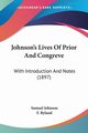 Johnson's Lives Of Prior And Congreve, Johnson Samuel