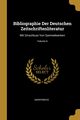 Bibliographie Der Deutschen Zeitschriftenliteratur, Anonymous