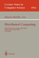 Distributed Computing, 