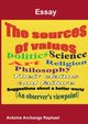 The sources of values, Raphael Antoine Archange