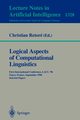 Logical Aspects of Computational Linguistics, 