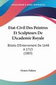 Etat-Civil Des Peintres Et Sculpteurs De L'Academie Royale, Fidiere Octave