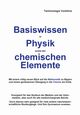 Basiswissen in Physik sowie der chemischen Elemente, Vorklinix Terminologix