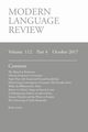 Modern Language Review (112, 