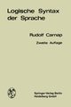 Logische Syntax der Sprache, Carnap Rudolf