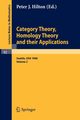 Category Theory, Homology Theory and Their Applications. Proceedings of the Conference Held at the Seattle Research Center of the Battelle Memorial Institute, June 24 - July 19, 1968, 