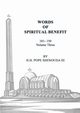 Words of Spiritual Benefit Volume 3, Shenouda III Pope