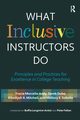 What Inclusive Instructors Do, Addy Tracie Marcella