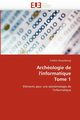 Archologie de l'informatique  tome 1, RICQUEBOURG-F