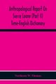Anthropological Report On Sierre Leone (Part Ii) Time-English Dictionary, W. Thomas Northcote