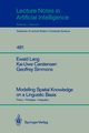 Modelling Spatial Knowledge on a Linguistic Basis, Lang Ewald