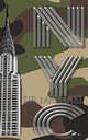 Iconic Chrysler Building New York City camouflage Sir Michael Huhn Artist Drawing Journal, Huhn Sir Michael