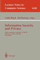 Information Security and Privacy, 