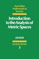 Introduction to the Analysis of Metric Spaces, Giles John R.