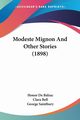 Modeste Mignon And Other Stories (1898), Balzac Honor De
