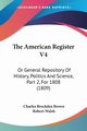 The American Register V4, Brown Charles Brockden