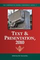 Text & Presentation, 2010, 