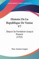 Histoire De La Republique De Venise V7, Laugier Marc Antoine