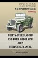 TM 9-803 Willys-Overland MB and Ford Model GPW Jeep Technical Manual, Army U.S.