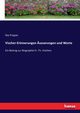 Vischer-Erinnerungen usserungen und Worte, Frapan Ilse