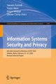 Information Systems Security and Privacy, 
