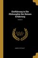 Einfhrung in Die Philosophie Der Reinen Erfahrung; Volume 2, Petzoldt Joseph