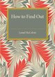 How to Find Out, McColvin Lionel