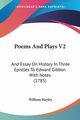 Poems And Plays V2, Hayley William