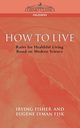 How to Live, Fisk Eugene Lyman
