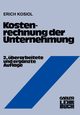 Kostenrechnung Der Unternehmung, Kosiol Erich