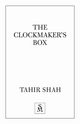 The Clockmaker's Box, Shah Tahir