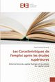 Les caractristiques de l'emploi apr?s les tudes suprieures, KAMANZI-P